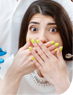 Fearful dental patient in need of sedation dentistry